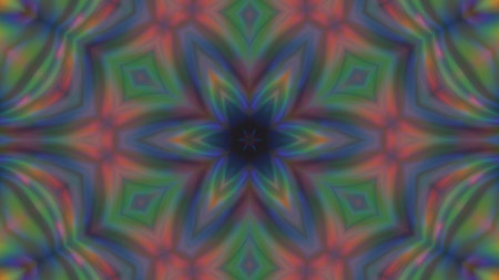 Abstract multi-colored blurred mandala background.