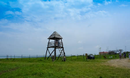 Taman, Krasnodar territory-may 21, 2011: Landscape with a view of the Ataman-open-air ethnographic Museum.のeditorial素材