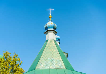 City landscape with a view of the Znamensky convent. Irkutsk, Russiaの写真素材
