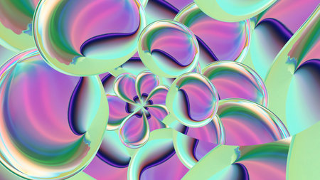 Abstract iridescent rainbow background. design, art
