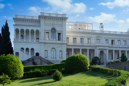 Yalta, Crimea-May 30, 2016: The architecture of the Livadia Palace. Historical building of the...