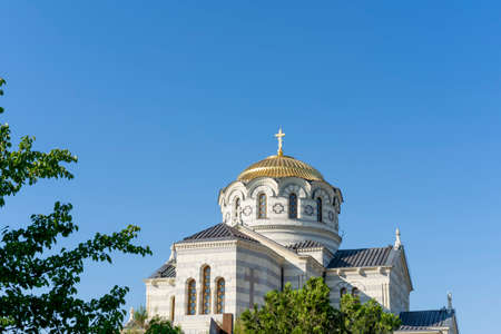 St. Vladimir's Cathedral in Chersonesos, Sevastopol.の写真素材
