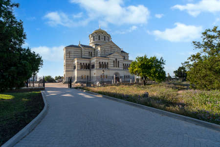 St. Vladimir's Cathedral in Chersonesos, Sevastopol.の写真素材