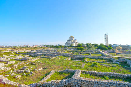 St. Vladimir's Cathedral in Chersonesos, Sevastopol.の写真素材
