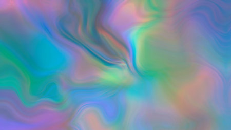 Abstract multicolored liquid background with bubbles