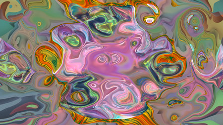 Abstract multicolored textured liquid background