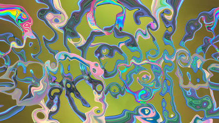 Abstract background with futuristic ornaments.