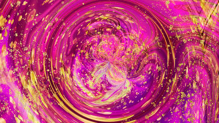 Abstract fantasy textured pink, gold background.の写真素材
