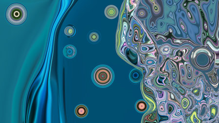 Abstract fantasy textured blue background.