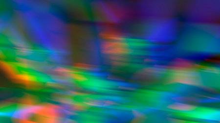Abstract multicolored background with rainbow highlights.