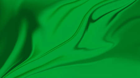 Abstract textured green background with folds.の写真素材