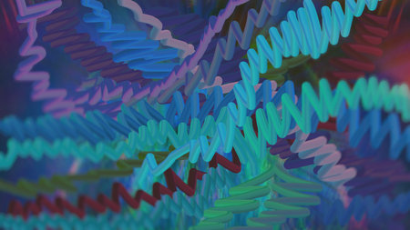 Abstract multicolored textured neon background. design, light
