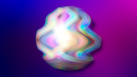 Abstract gradient magenta background with a figure.