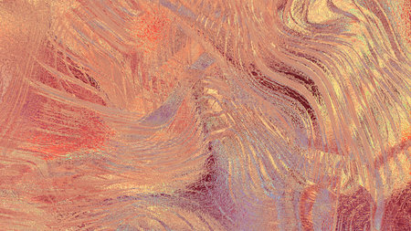 Abstract iridescent textured orange background. Design, art