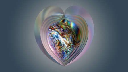 Abstract mother of pearl textured pearl background. 3D illustration, 3D renderingの写真素材