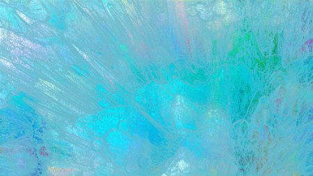 Abstract textured glowing iridescent blue background. design, art