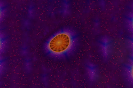Abstract futuristic fractal background. For design and networking.