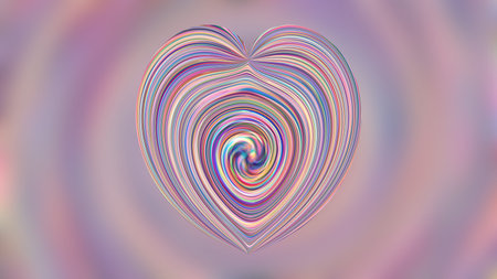 Abstract pink gradient background with a textured heart. design, art