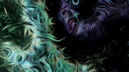 Abstract textural fantasy dark background with a light pattern. design, artの写真素材