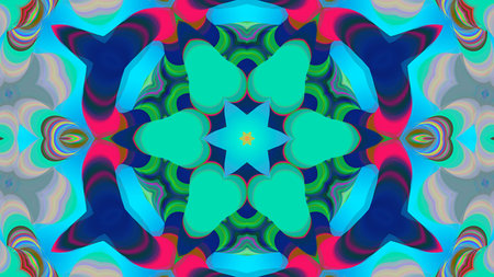 Abstract multicolored glowing background kaleidoscop