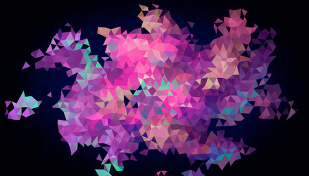 Abstract polygonal geometric multicolored background. design, art