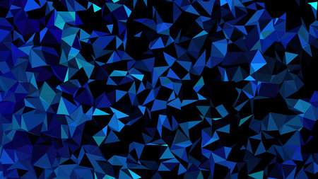 Abstract blue geometric polygonal background. design, art