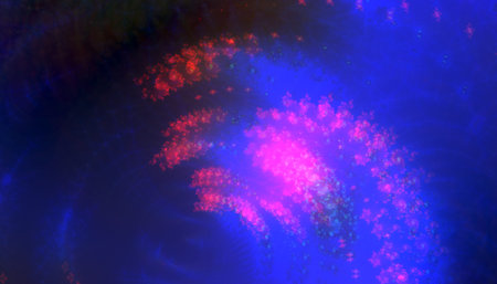 Abstract textural multicolored luminous fractal background. design, art