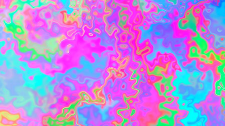 Abstract luminous multicolored liquid background. design, art