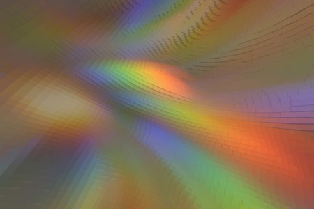 Abstract blurred background with dark rainbow lines. design, art
