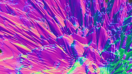 Abstract colorful neon fantasy background. 3D illustration, 3D rendering