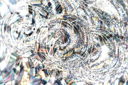 lighting effects. neon glow. Festive decoration. Colorful abstract background. Luminous texture. Shining pattern.の写真素材