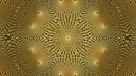 Abstract textured luminous multicolored Kaleidoscope mandala. design, art