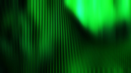 Abstract luminous textured green neon backgroundの写真素材