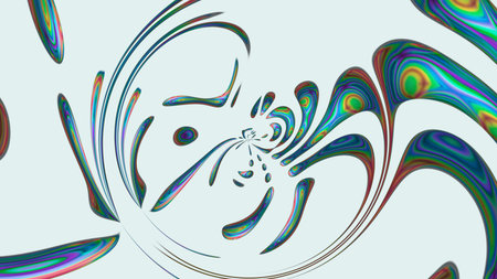 Abstract multi-colored fantasy background with figures