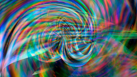 Abstract textured neon glowing multicolored background
