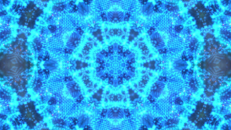 Abstract textured multicolored symmetrical kaleidoscope background