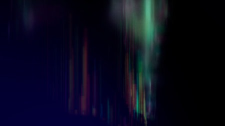 Abstract multicolored background with neon linesの写真素材