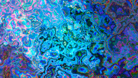 Abstract textured multicolored liquid background