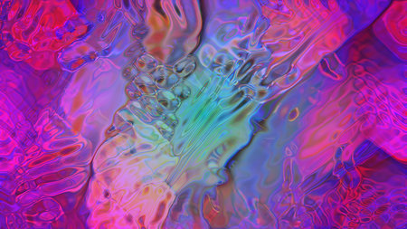 Abstract textured multicolored neon liquid background