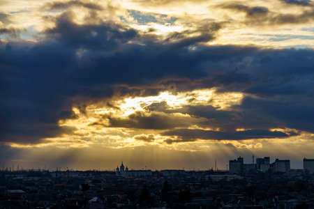 The urban landscape of Dzhankoy. Crimeaの写真素材