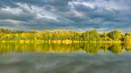 Landscape overlooking the Kuban River, Krasnodar