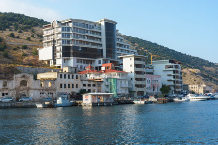 Balaklava Bay. Sevastopolsky District, Russiaのeditorial素材