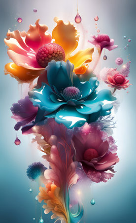 Fancy flower background. aiの素材