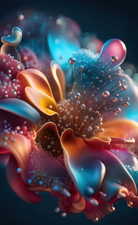 Fancy flower background. aiの素材