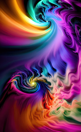 Abstract multi-colored textural liquid backgroundの素材