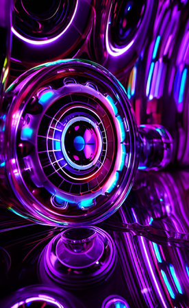 Abstract background. Technology, industry. AI generation.の素材