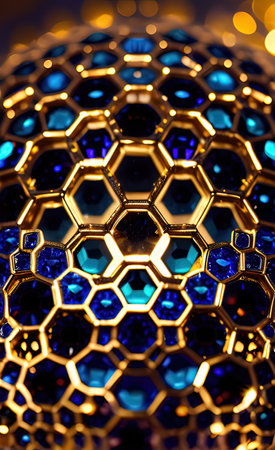 Abstract holographic chrome metal backgroundの素材