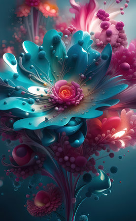 Fancy flower background. aiの素材