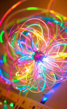 Abstract background. Technology, industry. AI generation.の素材