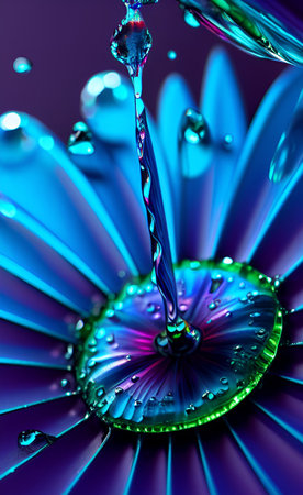 Abstract multicolored floral background. A.I.の素材